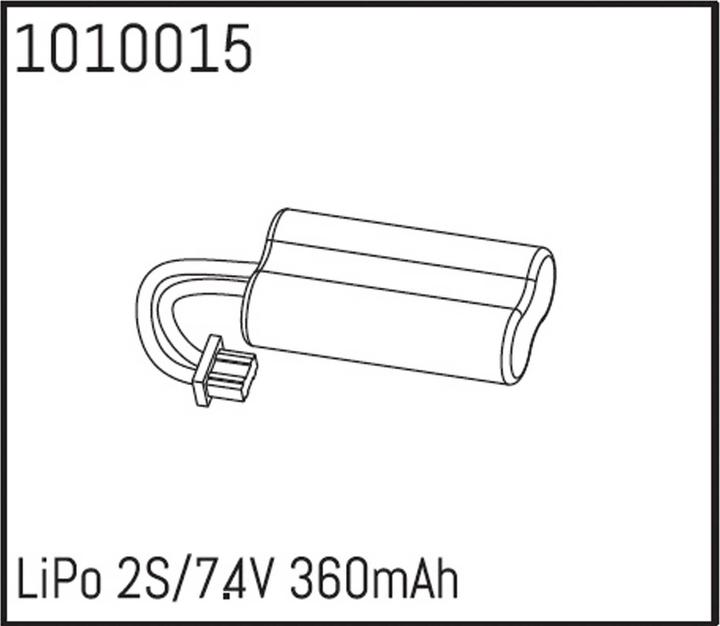 Actual product image Absima Model battery pack (LiPo) 7.4 V 360 mAh (7.40 V, 360 mAh)