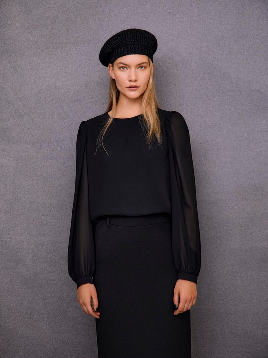 Actual product image Object Puff sleeve blouse (34)