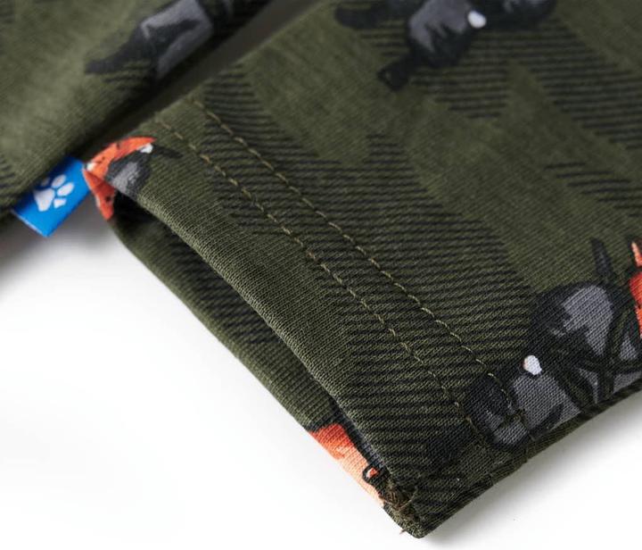 Produktbild vidaXL Kinderpyjama mit Langen Ärmeln Khaki 92,Material: 100 (92)