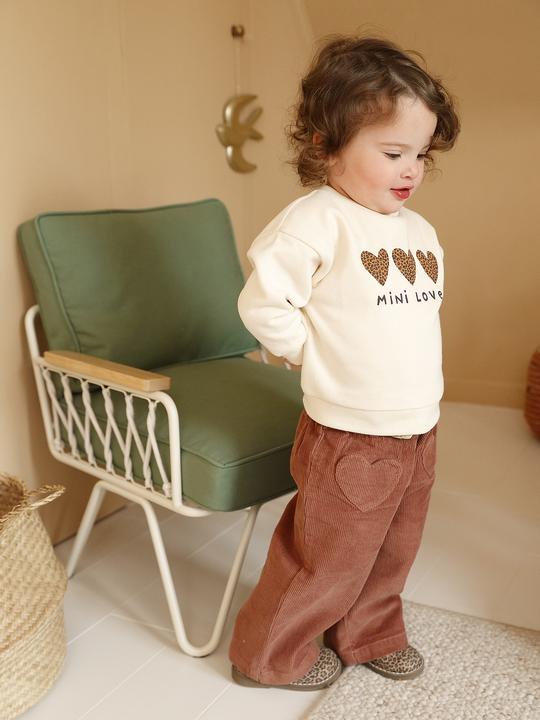 Actual product image Vertbaudet Baby Cordhose mit Gürtel und Herz-Taschen, Dehnbund (80)