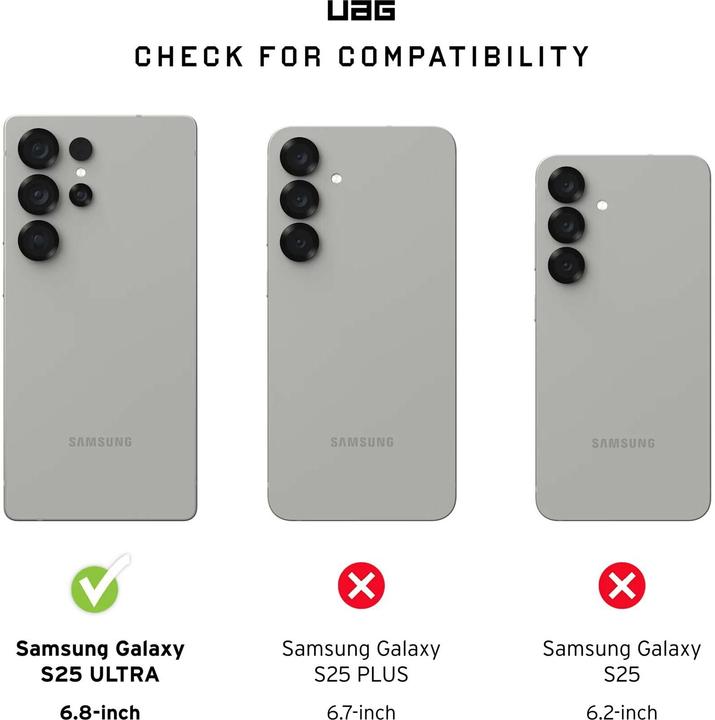 Actual product image UAG Essential Armor with Magnet (Samsung Galaxy S25 Ultra)