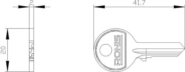 Produktbild Siemens Key For Ronis Key-Operated Switch Lock