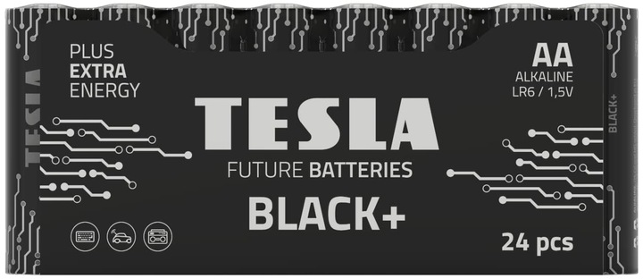 Tesla Battery AA Black + R06 (24 pcs) (24 pcs., AA)