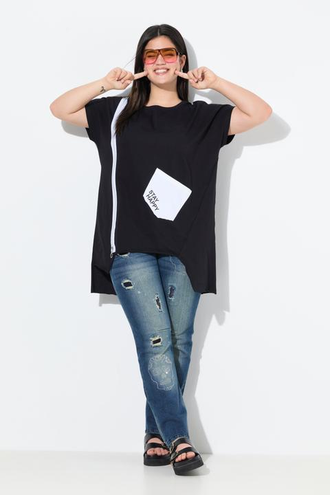 Produktbild Angel of Style T-Shirt, oversized, Zierzipper, Tasche (54)