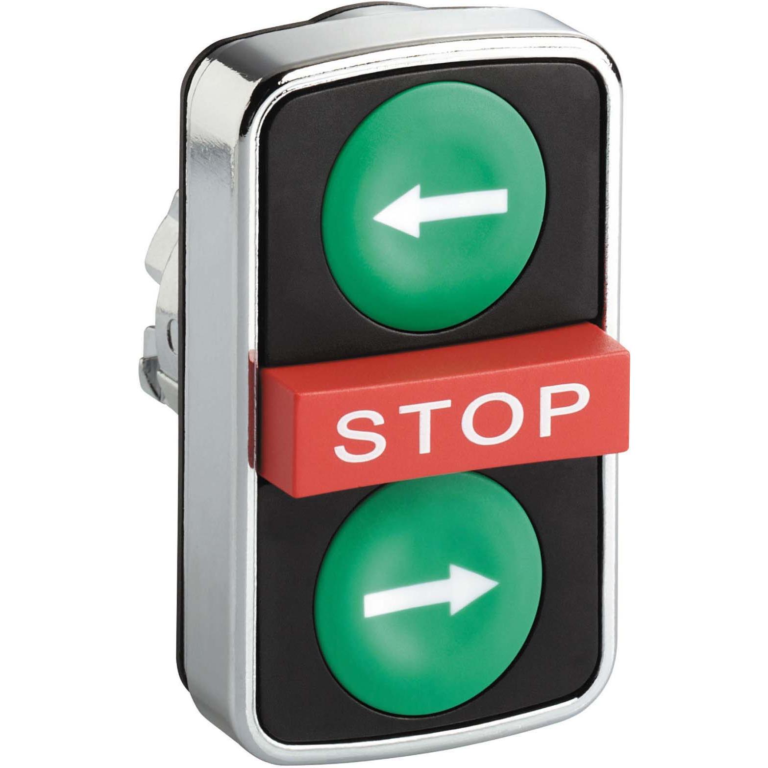 Schneider Electric 22mm Multi Push Button Green Red Green, Taster + Schalter, Rot