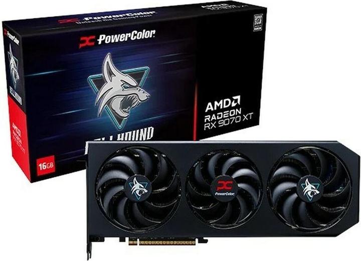 Actual product image Powercolor Radeon RX 9070 XT OC Hellhound (16 GB)