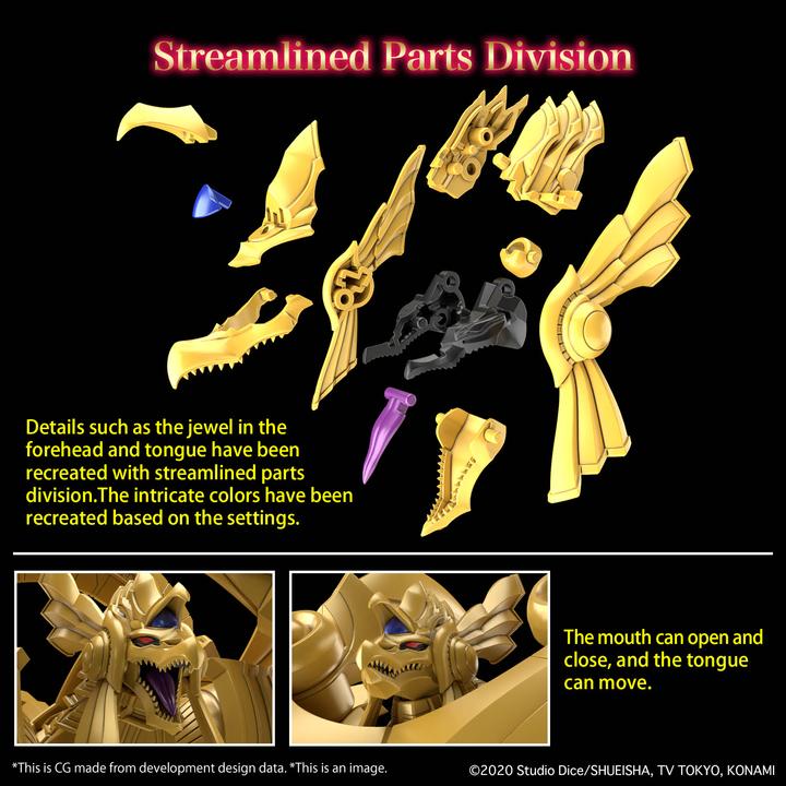 Actual product image Bandai YU-GI-OH! -Figure-rise stand. Amplified Winged dragon of Ra -Model Kit