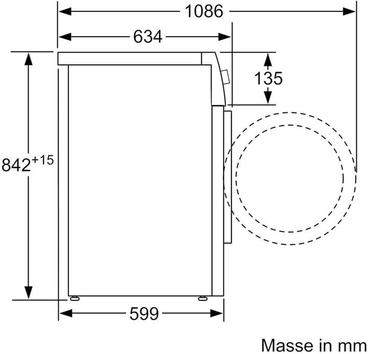 Produktbild Bosch Hausgeräte WTXH7E50CH (9 kg, Rechts)