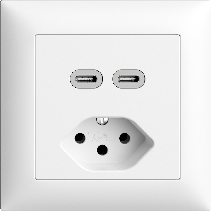 Feller EdizioDue Kleinkombi USB / Typ 13