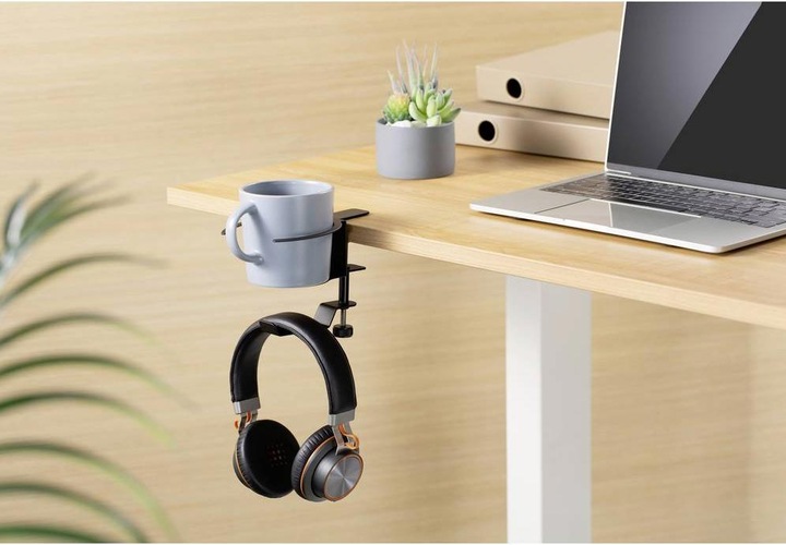 Actual product image SpeaKa Professional Universal headphone holder and cup holder