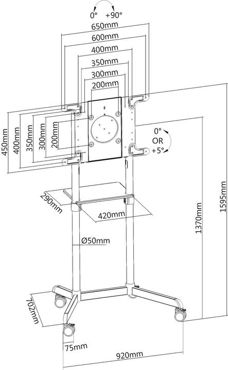 Actual product image Purelink PM-CART-80W (80", 70 kg)
