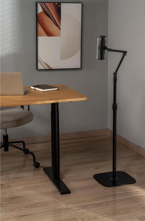 Produktbild InLine Tablet Halterung mit Bodenplatte aus Metall