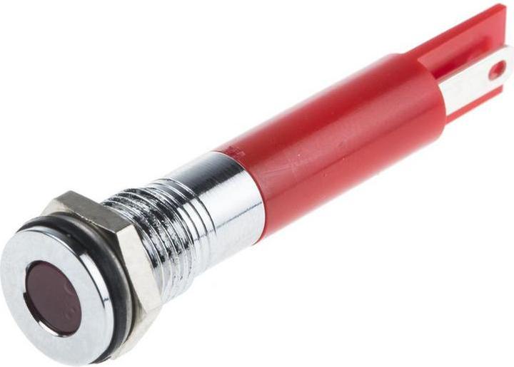 Produktbild RS PRO 8mm flush low current LED, red 12Vdc