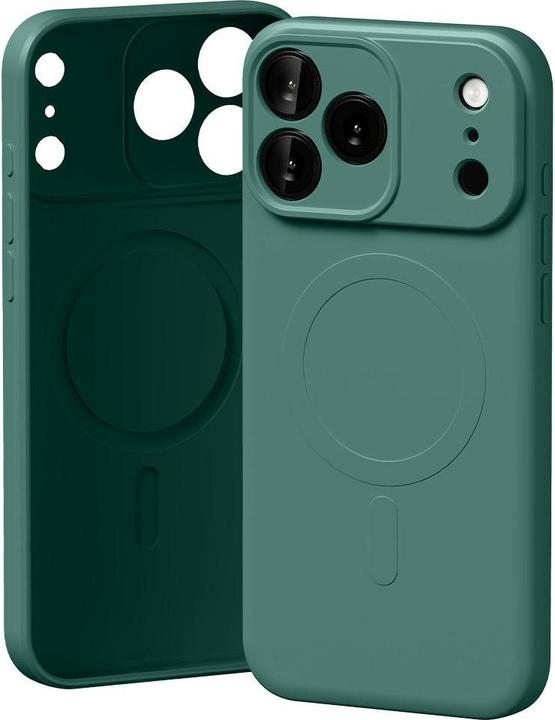 Semi-Silicone MagSafe Case for iPhone 17 Pro Max Green (Apple iPhone 17 Pro Max)