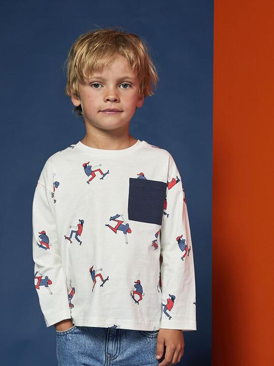 Actual product image Vertbaudet Jungen Shirt HAPPY LA mit Recycling-Baumwolle (116)