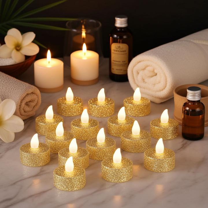 Actual product image H & S Collection LED tea lights 12 pieces (12 x)