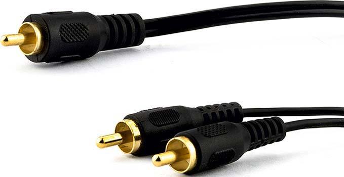 E+P Subwoofer connection cable (2.50 m, Cinch)