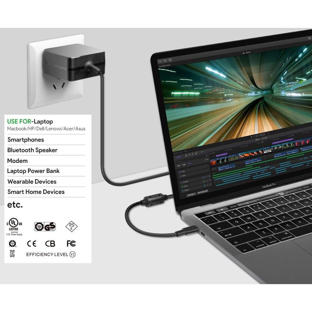 Thumbnail - CoreParts MBXUSBC-AC0005 (45 W), Notebook Netzteil, Schwarz