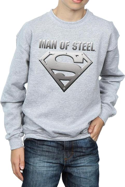Actual product image Boys Superman Man Of Steel Shield Sweatshirt (116)