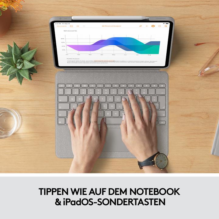 Actual product image Logitech Combo Touch (US, iPad Pro 12.9 2021 (5th Gen), iPad Pro 12.9 2022 (6th Gen))