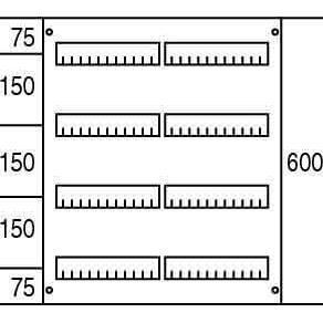 Thumbnail - Striebel & John, Verteilerschrank Zubehör, STR AS224 AS224 Abdeckung 600x500mm m.Schlitz