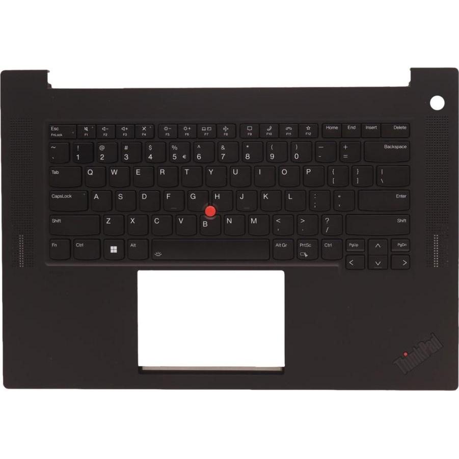Lenovo MECH ASM NoWW C-Cvr+EURO ENG, Notebook Ersatzteile, Schwarz