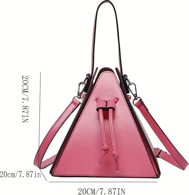 Immagine prodotto Only-Bags.Store Mini borsa con coulisse, borsa a tracolla in tinta unita, pochette in ecopelle