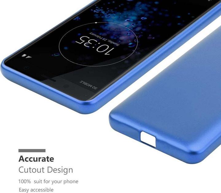 Actual product image Cadorabo Bumper TPU Matt Metallic (Sony Xperia XZ2 Compact)