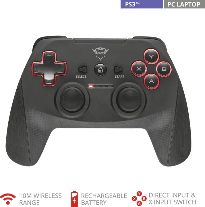 Produktbild Trust GXT 545 wireless Gamepad (PC, PS3)