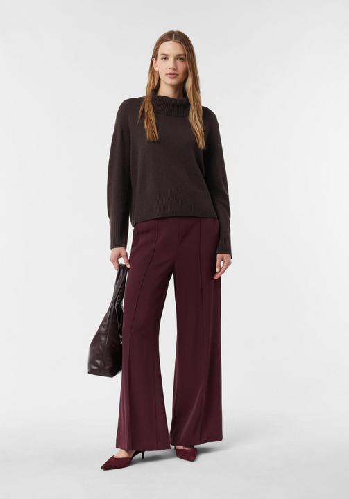 Produktbild Comma Strickpullover Wollmixpullover mit Falten- und Knopfdetail am Ärmel (46)