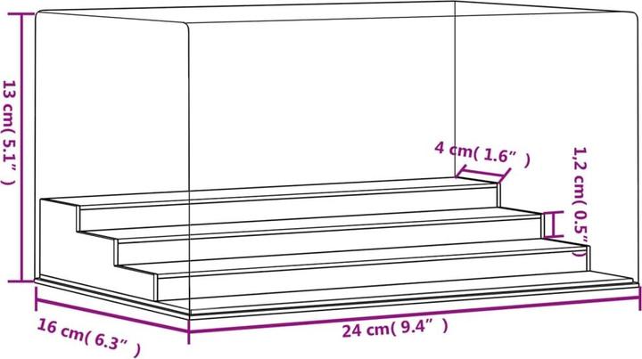 Actual product image vidaXL Christl (24 x 16 x 13 cm)