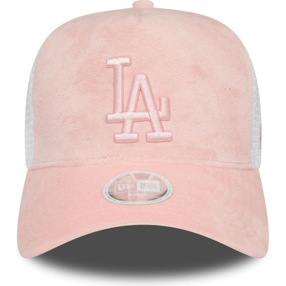 Thumbnail - New Era, Damen, Cap, Trucker Velours Los Angeles Dodgers, Rosa