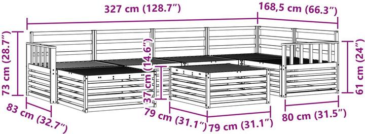 Produktbild vidaXL Outdoor-Sofa
