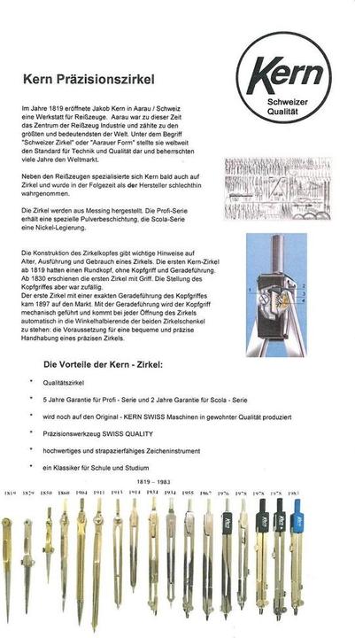 Produktbild Kern Einsatz-Zirkel C4157P/B