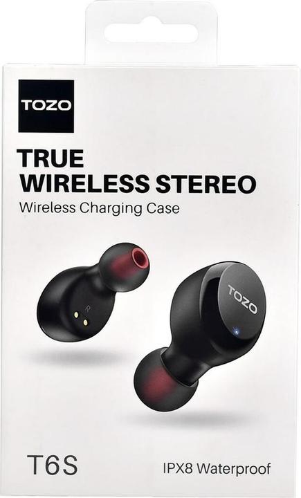 Productafbeelding Tozo Oordopjes TWS T6S Zwart (8 h, Draadloze)
