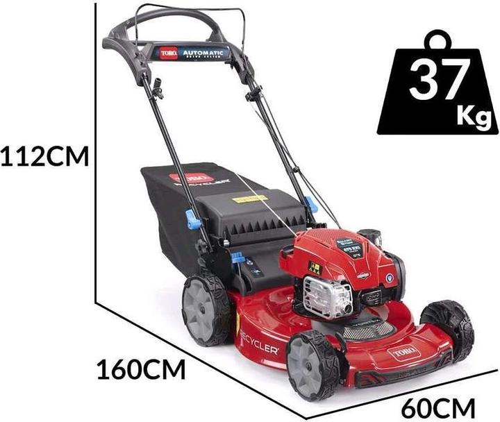 Actual product image Toro Lawn mower 55cm with recycler, SmartStow, Automatic Drive (Petrol)