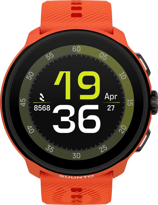 Immagine prodotto Suunto Run Sports Watch, 46 mm, Coral Orange silicone band (46 mm)