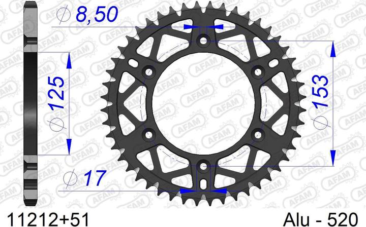Image du produit Afam 520 51 dents (51)