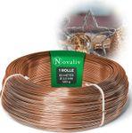 Actual product image Novaliv 60 Meter Aluminiumdraht 2mm Kupfer, Basteldraht ideal als Biegedraht zum basteln, Vielseitig (60 m)