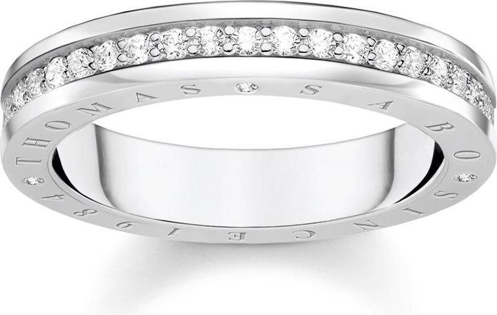 Immagine prodotto Thomas Sabo Anello con pietre bianche in argento (50, 925 Argento)