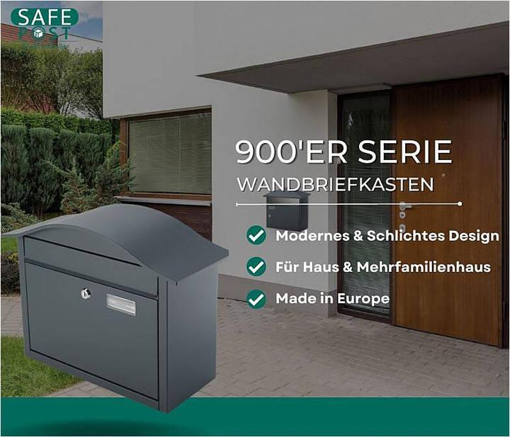 Actual product image SafePost 948 Letterbox anthracite