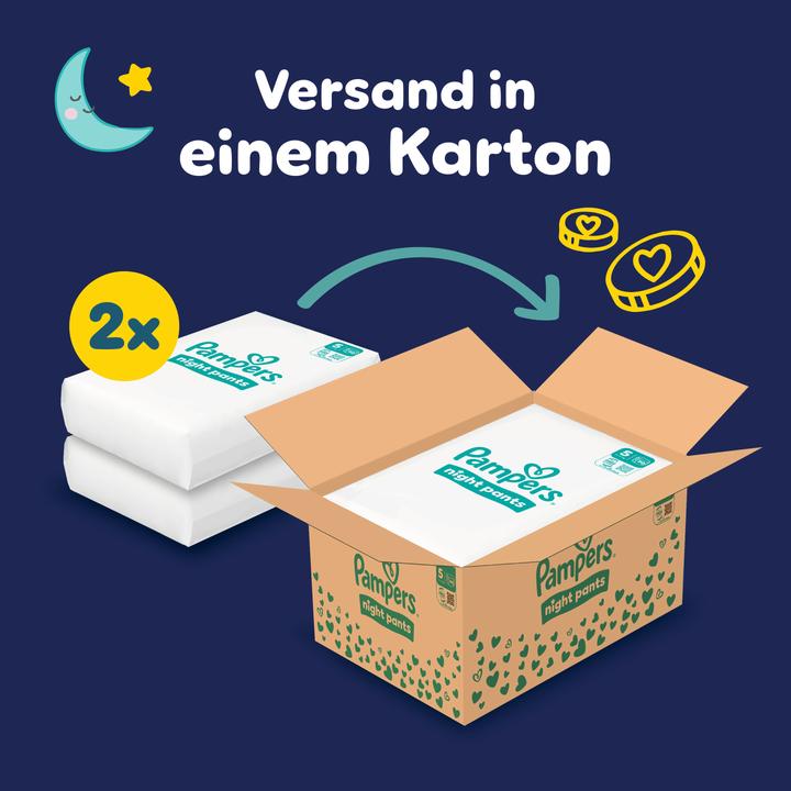 Actual product image Pampers Baby-Dry Night Pants (Size 5, Monthly box, 160 pcs.)