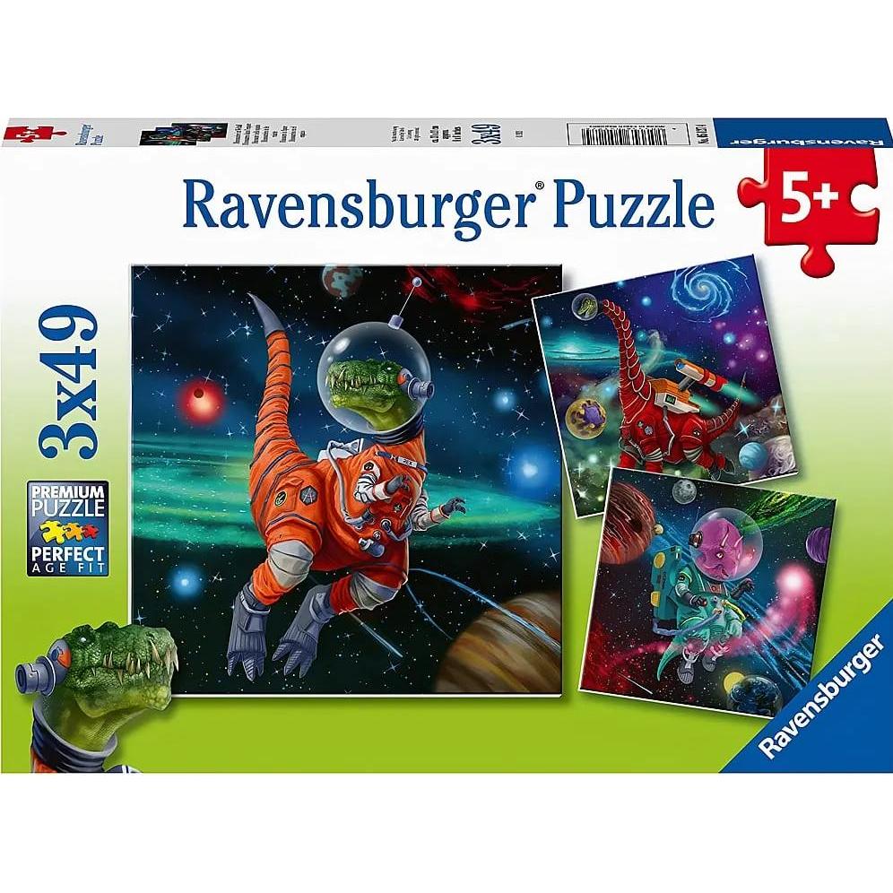Ravensburger Ravensbuger Puzzels 3X49 Stukjes DinosauriëRs In De Ruimte (49 Pezzi)