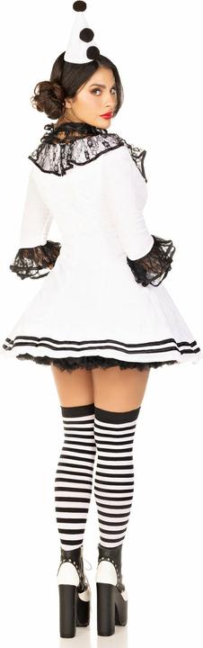 Actual product image Leg Avenue Pierrot frill dress - clown costume for carnival Halloween (S, M)