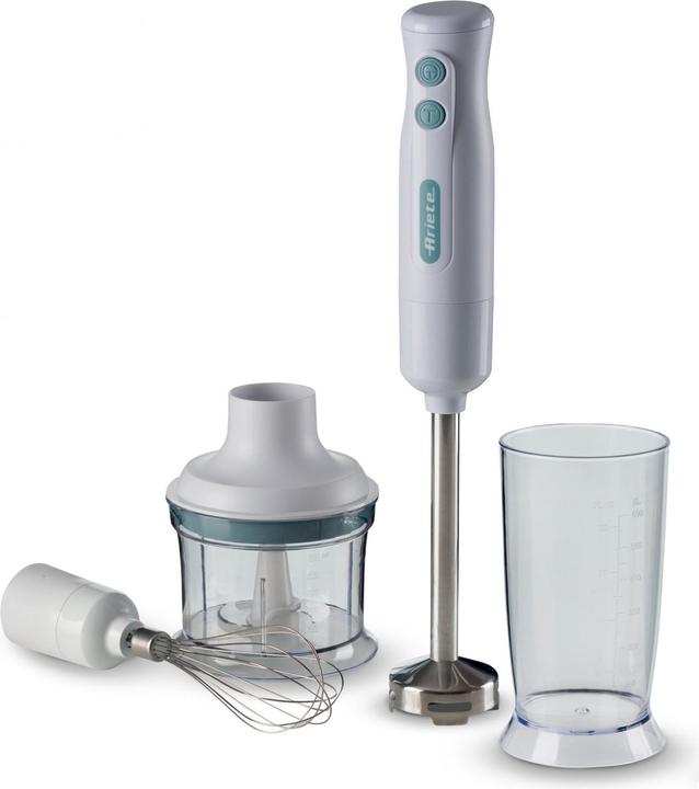 Ariete Stabmixer mit Küchenmaschine 3in1 Frühstück Weiss