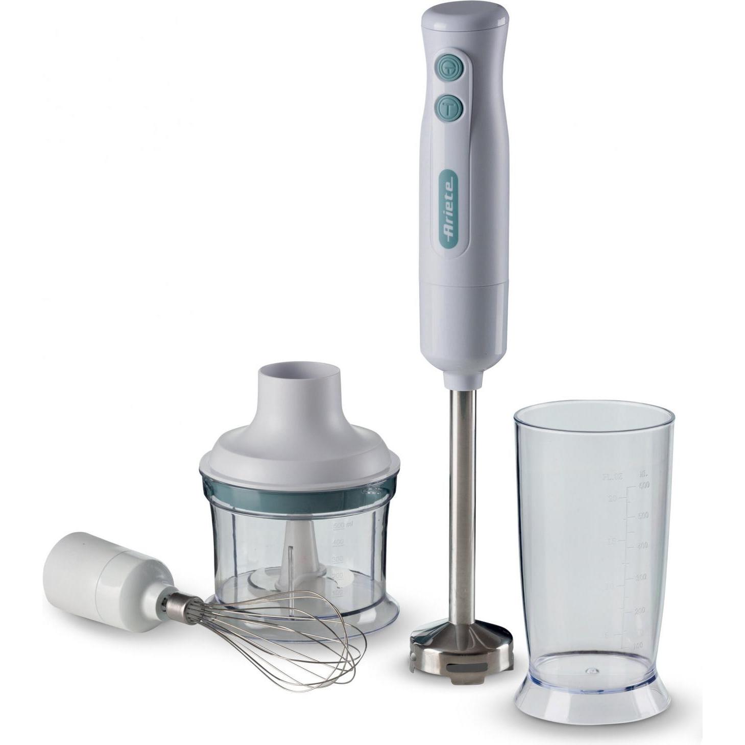 Ariete Bianco Frullatore A Immersione Con Tritatutto 3In1 Breakfast Frullatore A Immersione,