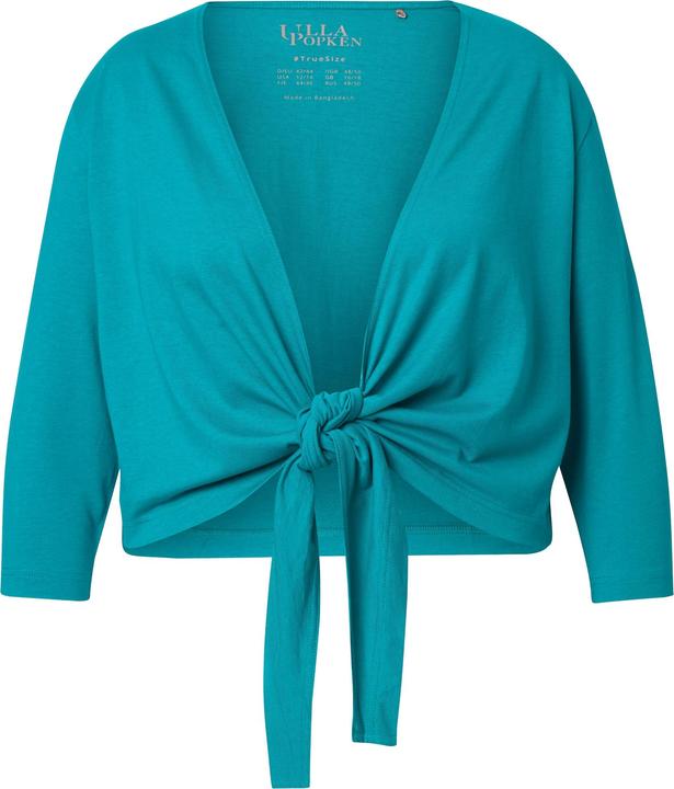 Image du produit Ulla Popken Boléro en jersey noué à la taille. Veste courte à manches 3/4 (46, 48)