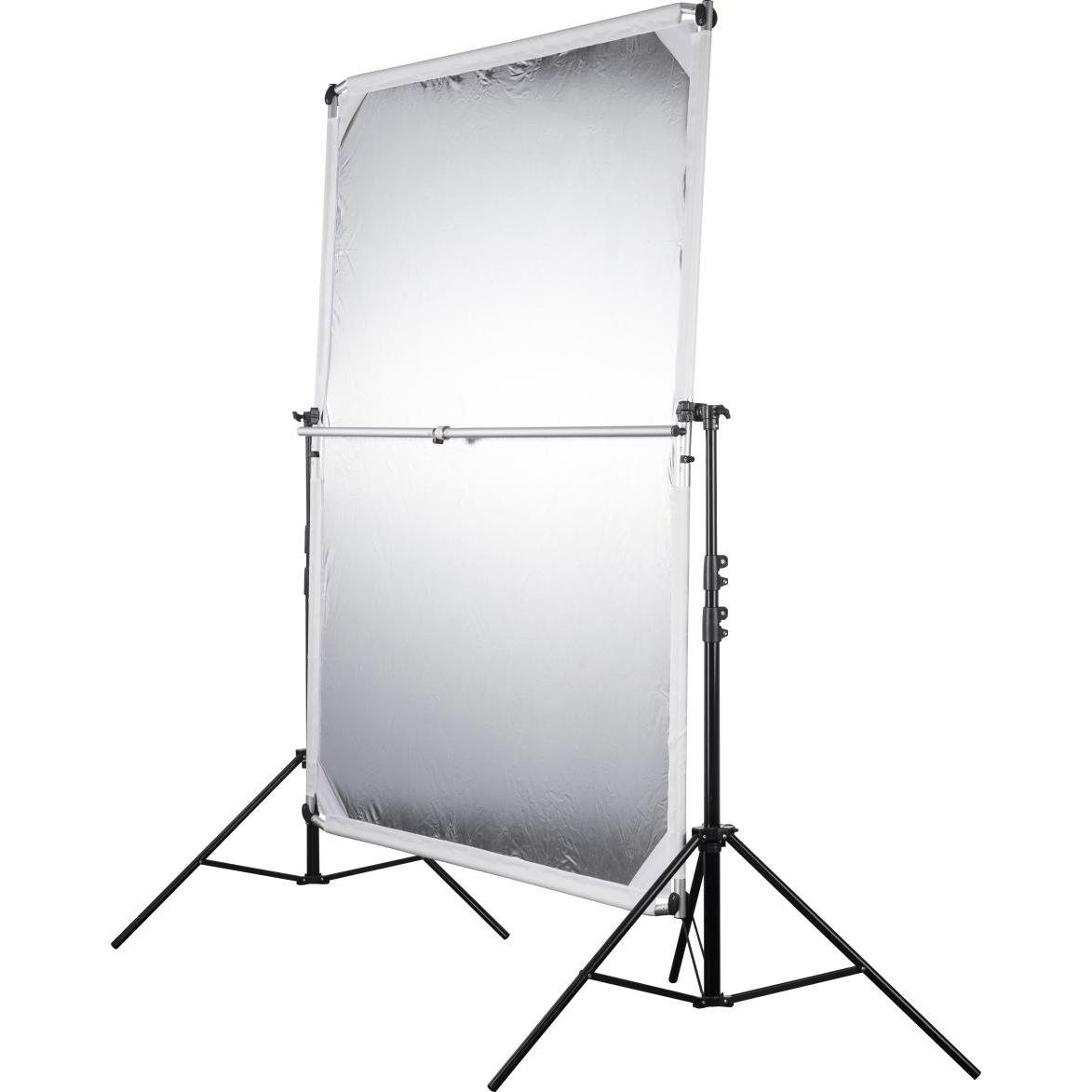 Walimex 4in1 Reflektorsegel-Set 150x200cm 5tlg (Reflektor, 150 cm), Softbox + Reflektor