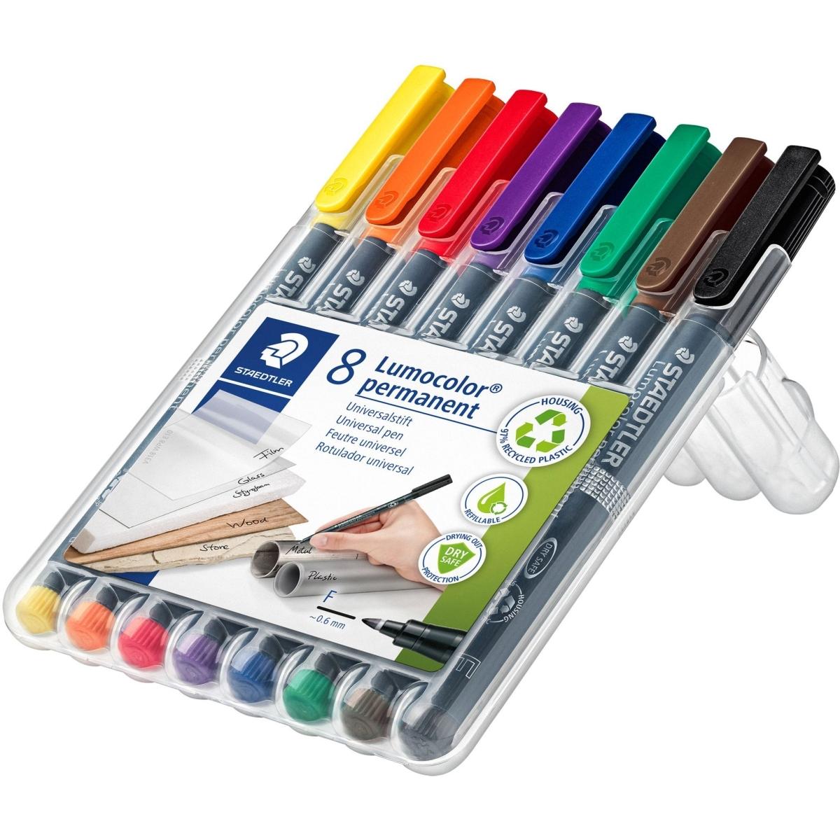Staedtler, Marker, Lumocolor (Mehrfarbig, 0.60 mm, 8 x)