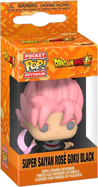 Image du produit Funko Pocket Pop! Keychain : Dragon Ball Super - Super Saiyan Rose Goku Noir avec Scythe Translucide